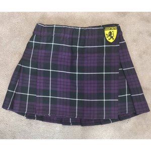 Sport Kilt - Women's Small -  14" length -  Purple and Black